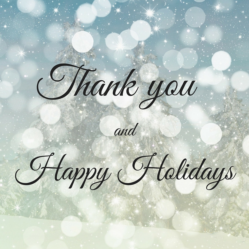 Thank You and Happy Holidays | Hounchell and Associates
